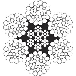 Galvanised Wire Rope 36mm x 6x36