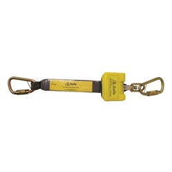 B-Safe Retracting Lanyard Webbing 100kG - Triple Lock Karabiners