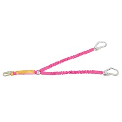 B-Safe Pink Twin Elastic Lanyard 1.5m