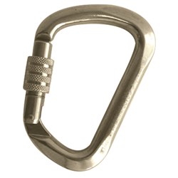 B-Safe Stainless Steel Screw Gate Karabiner 