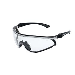 Pilbara Mack Safety Eyewear Black Nylon Frame - Clear Mirror Lens (MOQ 12)