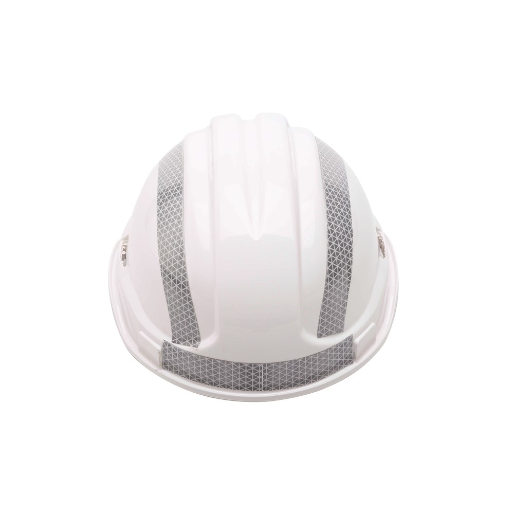 Reflective hard hat top
