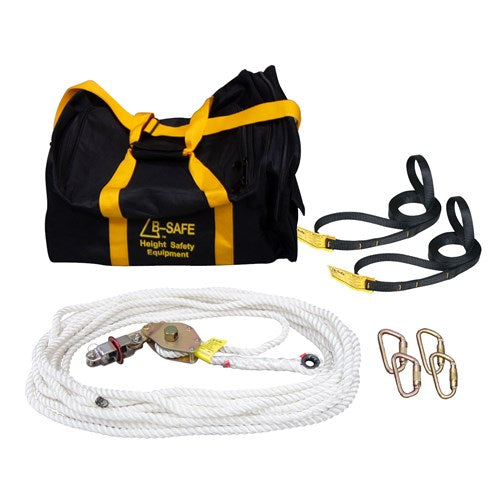 B-SAFE TEMPORARY ROPE STATIC LINE KIT 30M (2 Person)