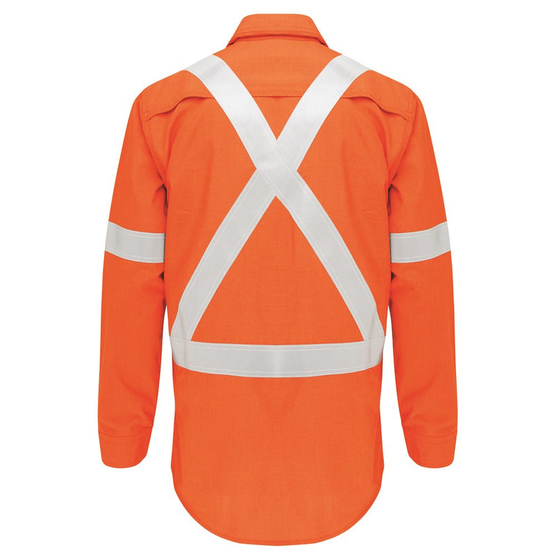 Boomerang Hi-Vis FR Button-Up Shirt with Reflective Tape PPE1