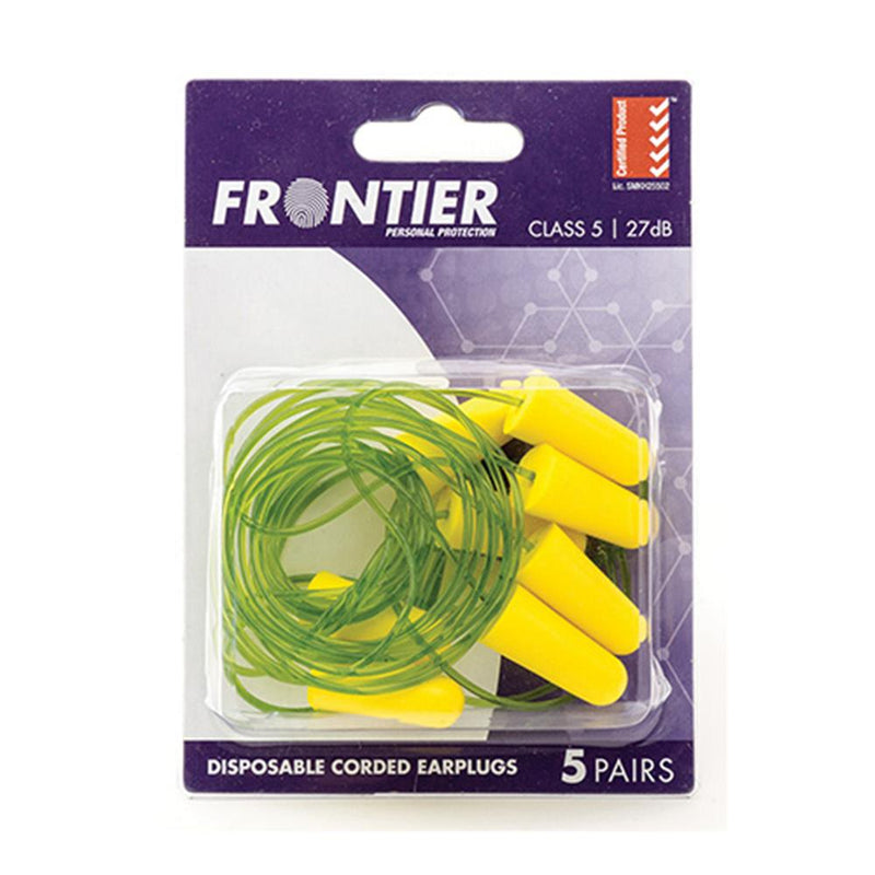 Frontier Disposable Corded Earplugs