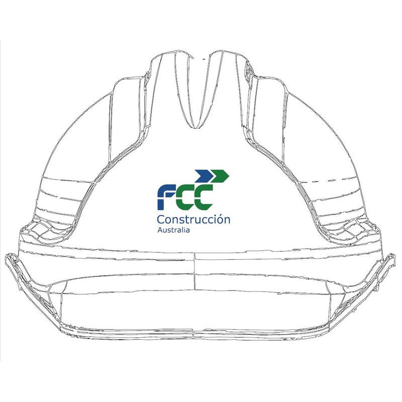 Frontier Vented Ratchet Harness Hard Hat
