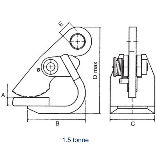 Beaver CQ Horizontal Plate Clamps