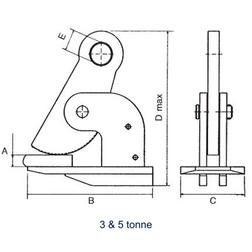 Beaver CQ Horizontal Plate Clamps