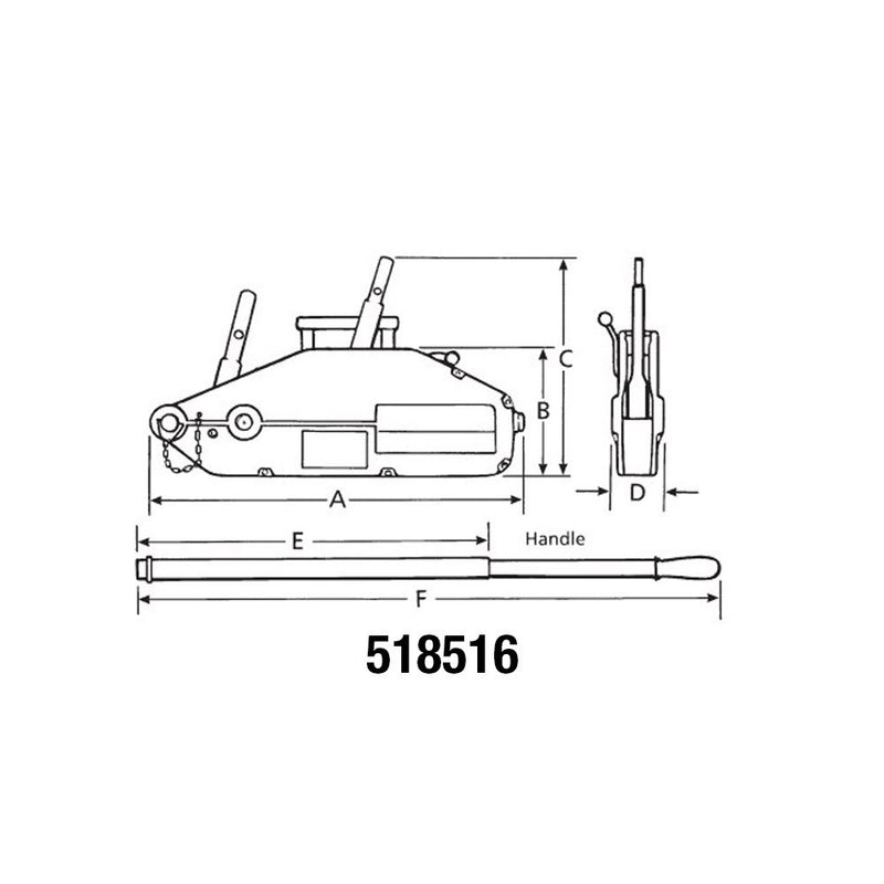 Beaver 3S Lever Block Steel Pro 250kg