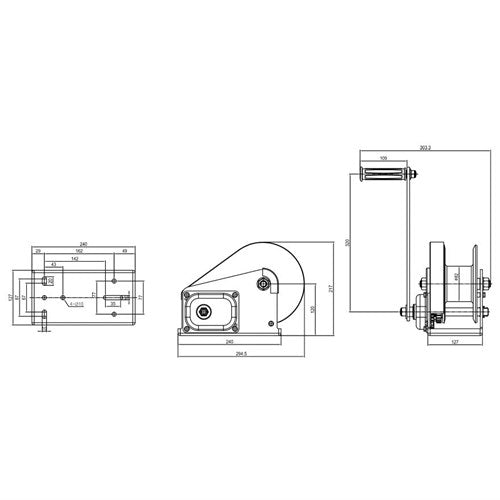 Beaver Brake Hand Winches