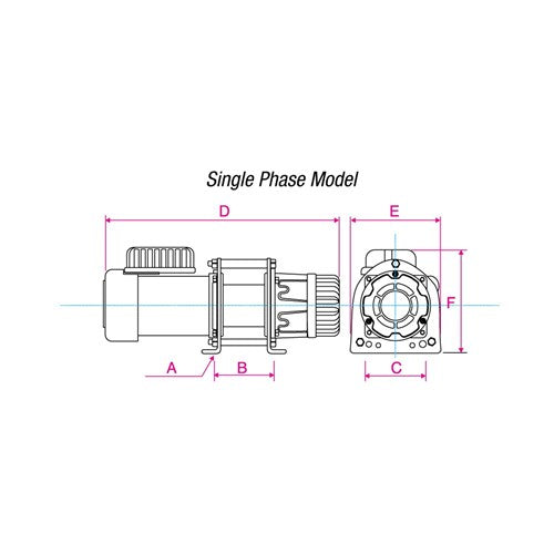 Beaver Electric Single Phase Winches - 240v