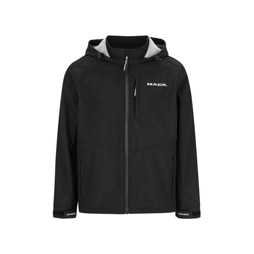 HOODED SOFT SHELL RECYCLED POLYESTER JACKET