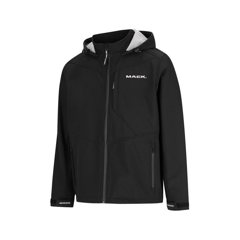 HOODED SOFT SHELL RECYCLED POLYESTER JACKET