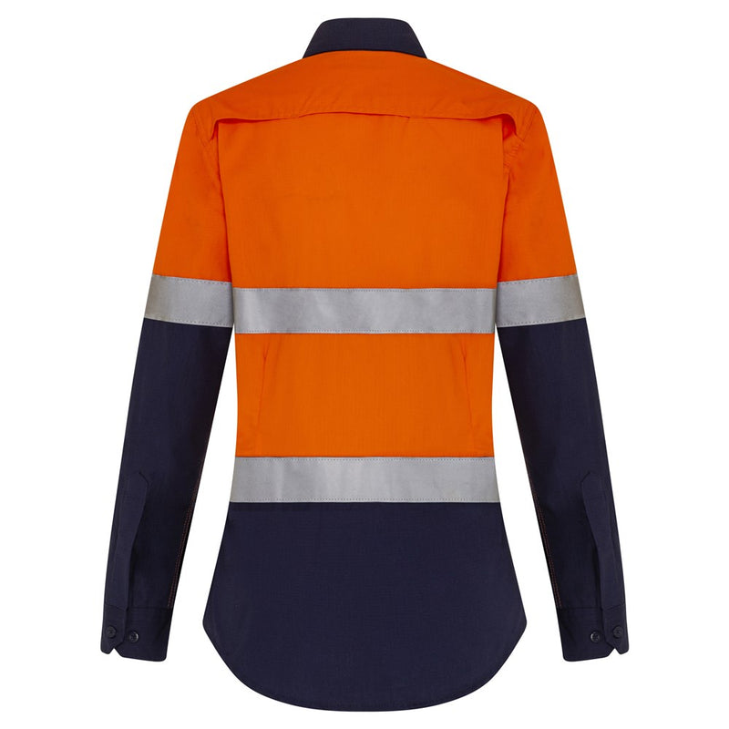 Mack Vented Womens Ripstop 2Tone Hoop Taped Long Sleeve Shirt