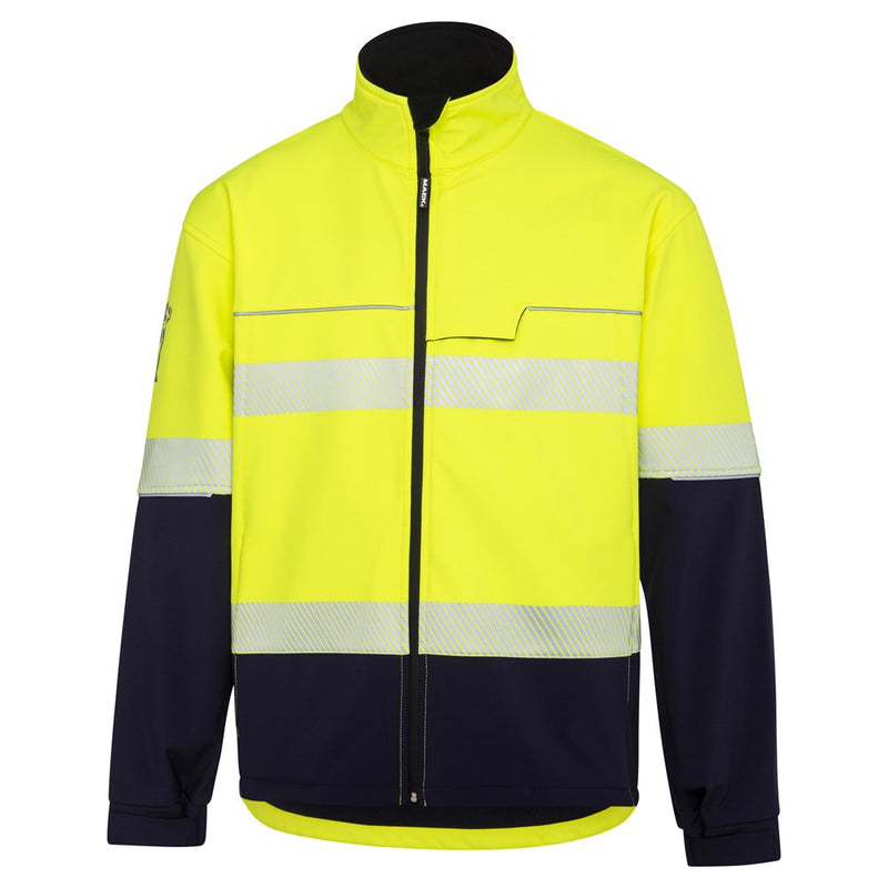 Mack Xenon 2Tone Hi Vis Taped Recyled Softshell Jacket