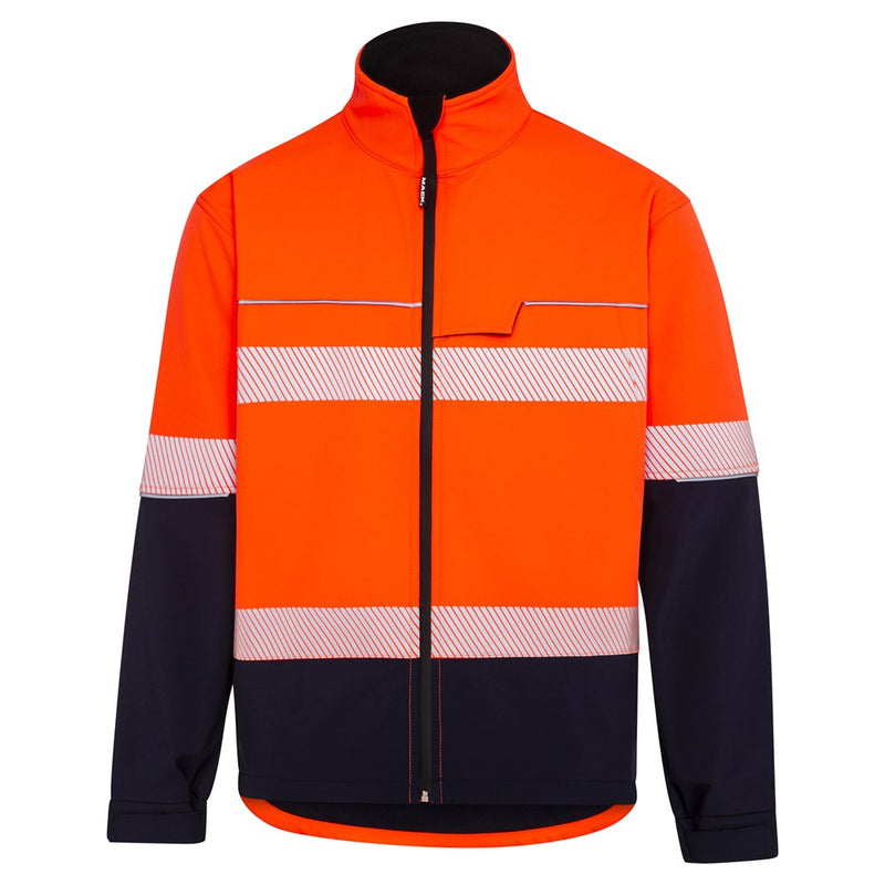 Mack Xenon 2Tone Hi Vis Taped Recyled Softshell Jacket