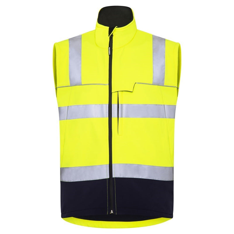 Mack Xenon 2Tone Hi Vis Taped Recycled Softshell Vest