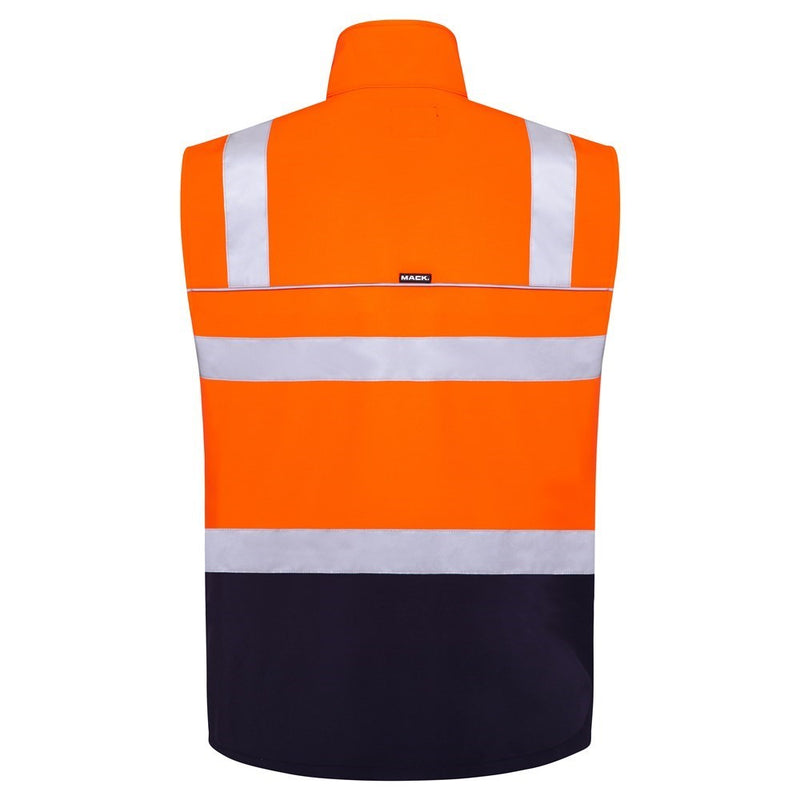 Mack Xenon 2Tone Hi Vis Taped Recycled Softshell Vest