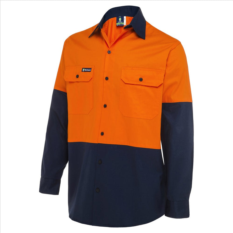 WS Workwear Horizontally Vented Mens Button-Up Shirt