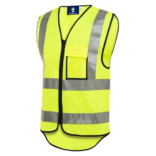 Vest Zip Front Recycled Poly Id Pocket