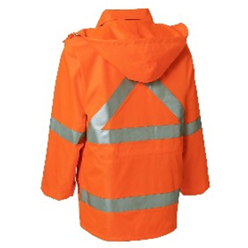 WS Workwear Hi-Vis 6-in-1 Waterproof Jacket with H-X-Reflective Tape