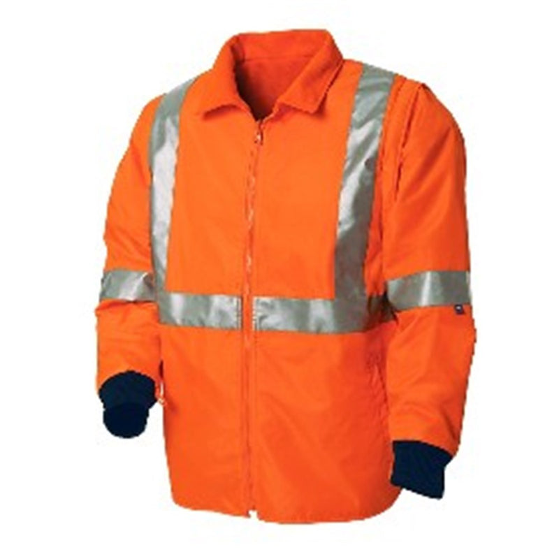 WS Workwear Hi-Vis 6-in-1 Waterproof Jacket with H-X-Reflective Tape