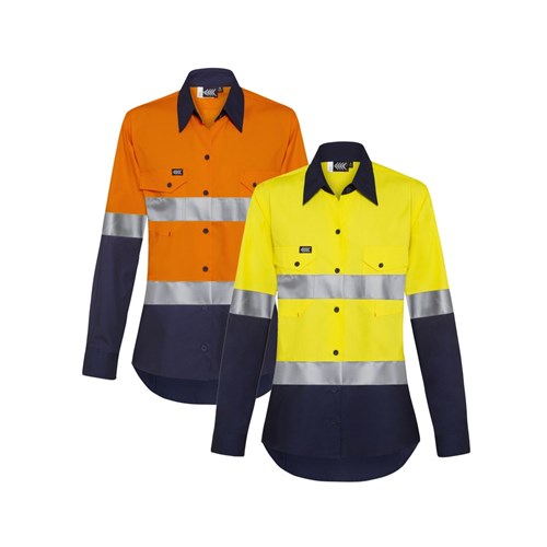 Boomerang Ladies Hi-Vis Cotton Ripstop Shirt