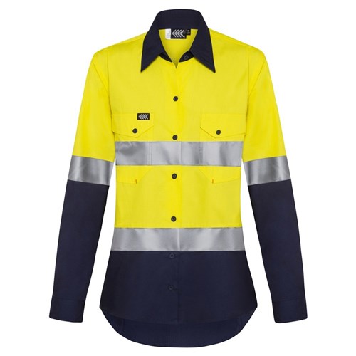 Boomerang Ladies Hi-Vis Cotton Ripstop Shirt