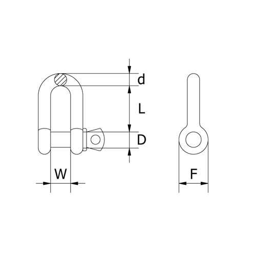 Beaver Hot Dipped Galvanised Commercial Dee Shackles (Pail)