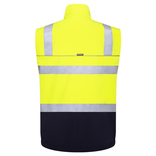 Mack Xenon 2Tone Hi Vis Taped Recycled Softshell Vest