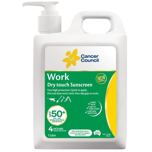 Cancer Council SPF50+ Sunscreen - 1L Pump
