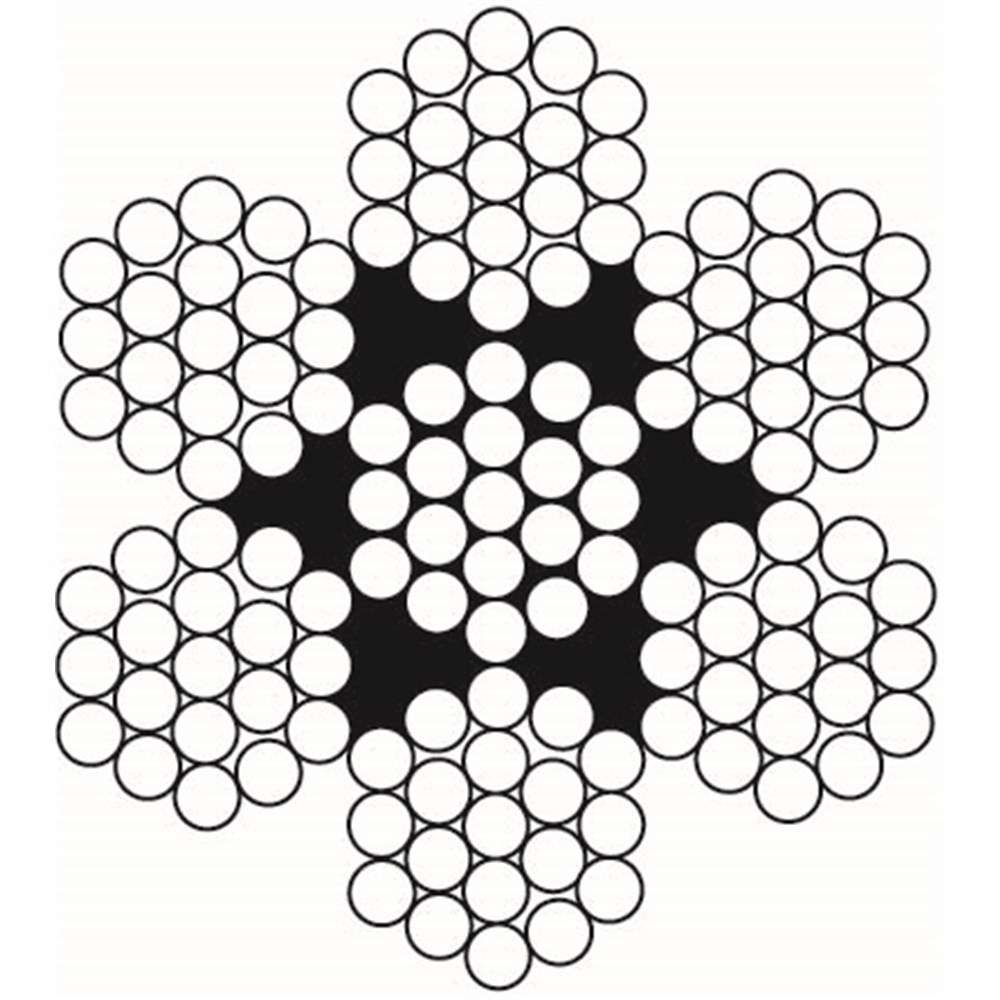 Beaver RHOL Dry Lub Galvanised Wire Rope 3.2mm 7x19